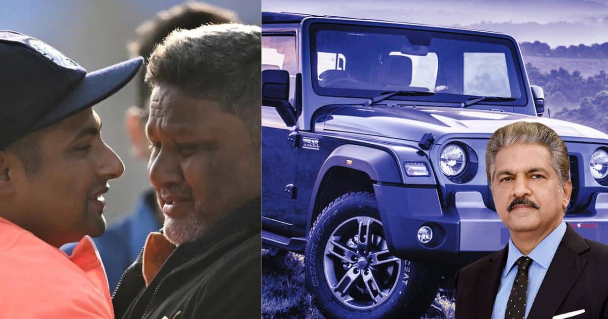 Anand Mahindra gifted Mahindra Thar to cricketer Sarfaraz Khan's father