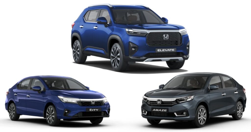Honda Amaze, Honda City, Honda Elevate
