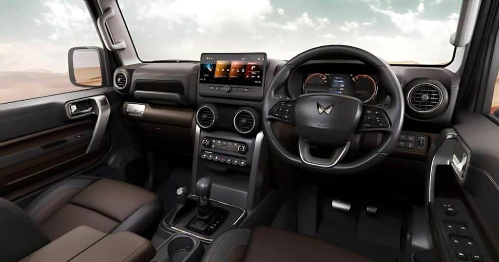 Mahindra Thar Roxx Mocha Brown Interior