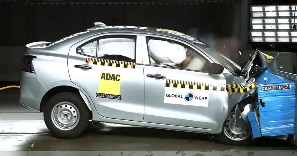 Maruti Dzire Achieves Five-Star Global NCAP Rating